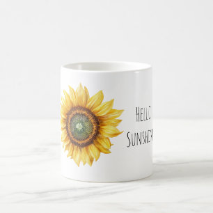 Taza De Café Hola Girasol Sunshine