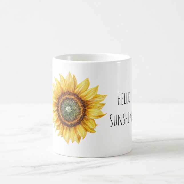 Taza De Café Hola Girasol Sunshine (Centro)