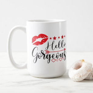 Taza De Café Hola Hermosa Belleza Cosmetóloga Artista de Maquil