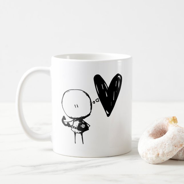 Taza De Café Hola Hermosa - Te amo Coffee Mug (Con donut)