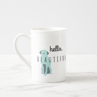 Taza de café - hola, hermoso - para ella