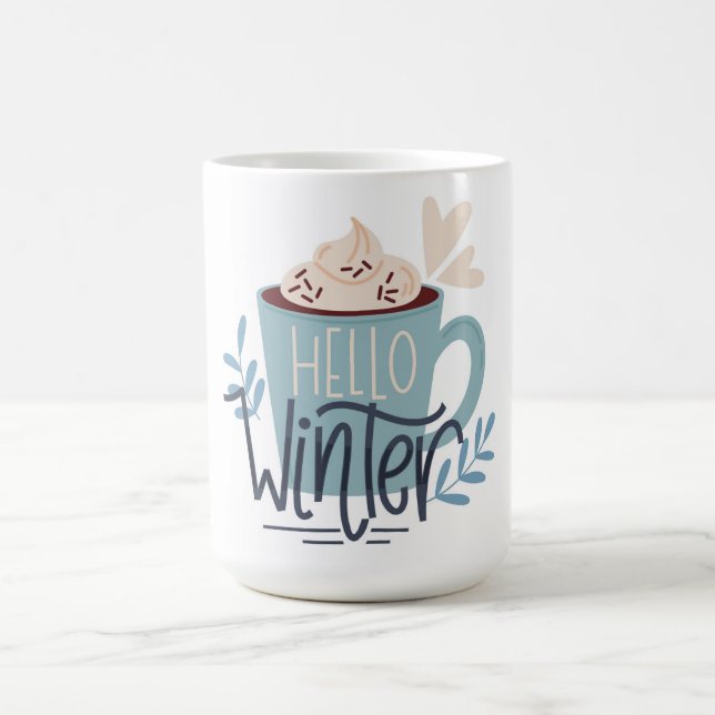 Taza De Café Hola invierno (Centro)