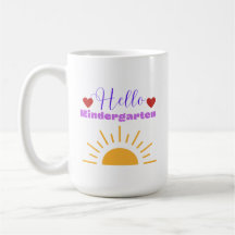 Hola Kindergarten - Profesor divertido de café Mug