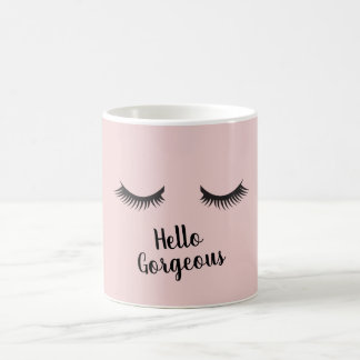 Taza De Café Hola latigazos magníficos del ojo