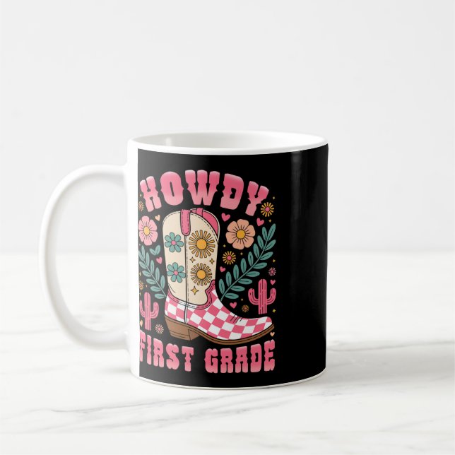 Taza De Café Hola maestro de primer grado occidental de primer  (Izquierda)