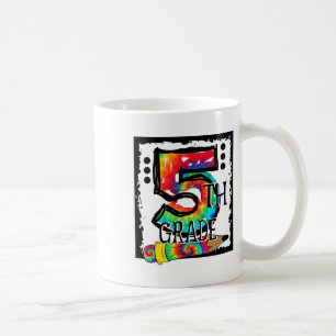 Taza De Café Hola maestro de quinto grado quinto grado Tie Dye 