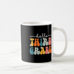 Taza De Café Hola maestro de tercer grado Byck al colegio 3er g