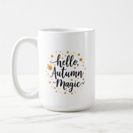 Taza De Café hola, magia de otoño