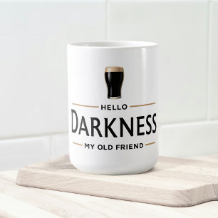 Taza De Café Hola oscuridad mi viejo amigo divertido día de San