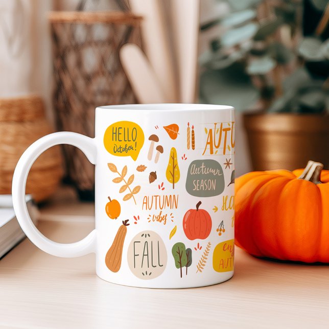 Taza De Café Hola otoño (Subido por el creador)