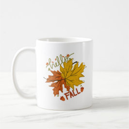 Taza De Café Hola Otoño