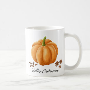 Taza De Café Hola Otoño Calabaza Spice Cosy Fall