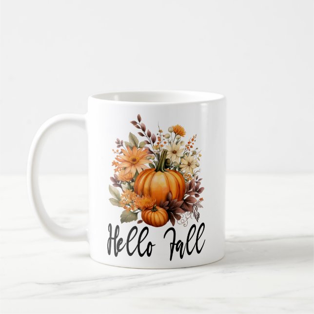 Taza De Café Hola otoño, otoño se cae (Izquierda)
