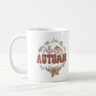 Taza De Café Hola Otoño Personalizado