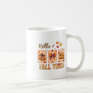 Taza De Café Hola Otoño Vibraciones Coquette Lazo Calabaza Espe