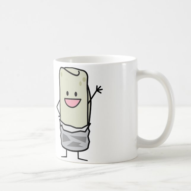 Taza De Café Hola que agita del Burrito feliz (Derecha)