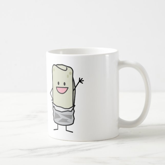 Taza De Café Hola que agita del Burrito feliz (Derecha)