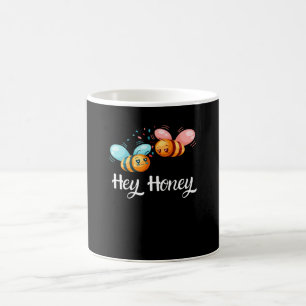 Taza De Café Hola, querida. Abejas amorosas