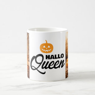 Taza De Café Hola Reina Diseño Floral Vintage Abeja de Miel