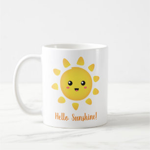 Taza De Café Hola Sol Feliz Sol Positividad