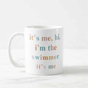 Taza De Café Hola, soy yo, soy el nadador, soy yo, el equipo de