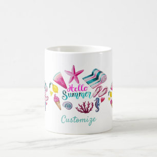 Taza De Café Hola Summer Beach Thunder-Cove