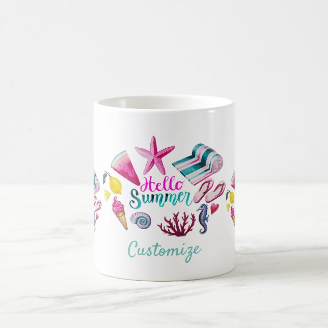 Taza De Café Hola Summer Beach Thunder-Cove (Centro)
