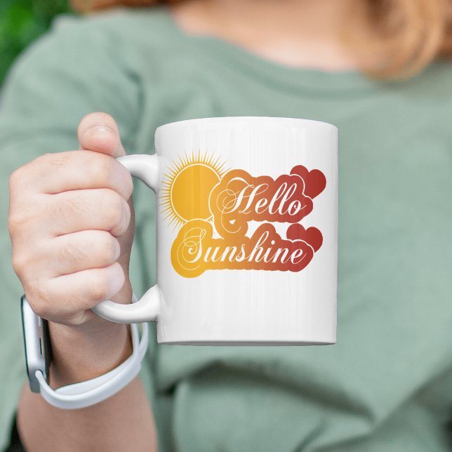 Taza De Café Hola Sunshine Elegant (Subido por el creador)