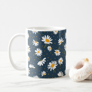 Taza De Café Hola Sunshine Stem Daisy Floral