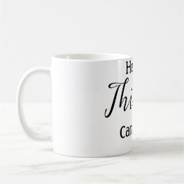 Taza De Café Hola treinta cumpleaños nombre simple minimalista 
