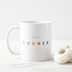 Taza De Café hola verano Mugs moderno