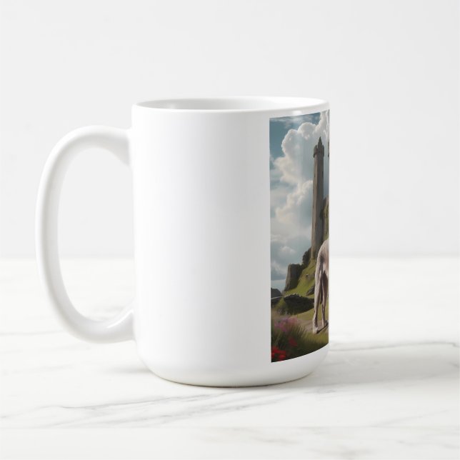 Taza De Café Holfhound Irlandés Elegant Breve Coffee Mug (Izquierda)