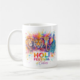 Taza De Café Holi Festival of Colors Wild