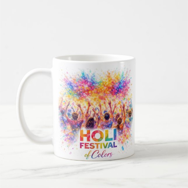 Taza De Café Holi Friends Festival (Izquierda)
