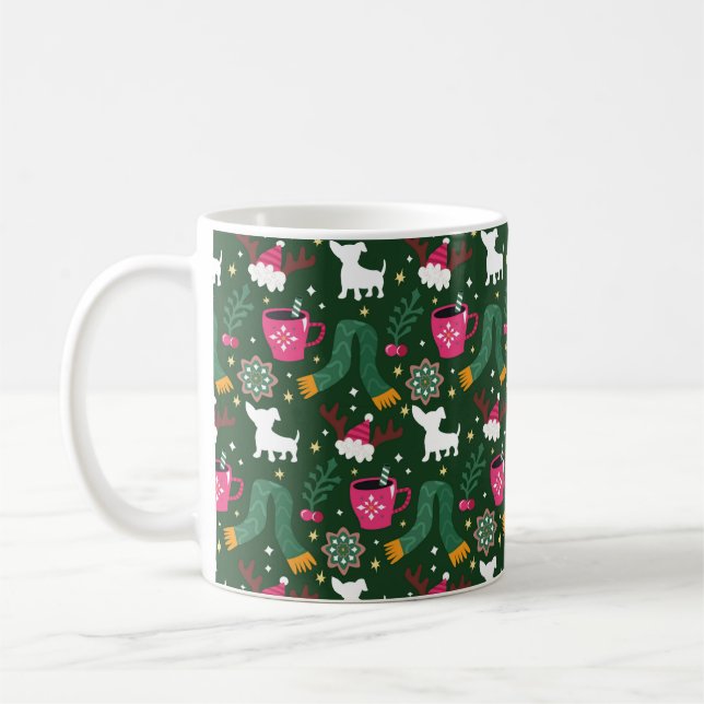 Taza De Café Holiday Chiweenie (Izquierda)