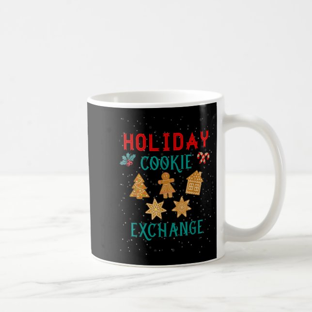 Taza De Café Holiday Cookie Exchange With Santa Xmas Cookie Bak (Derecha)