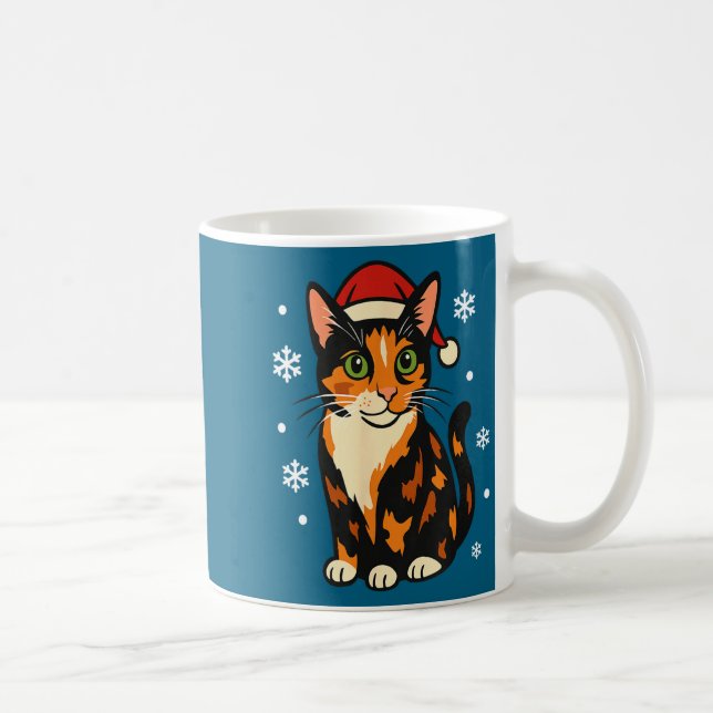 Taza De Café Holiday Kitten Cute Christmas Cat Design Uni  (Derecha)