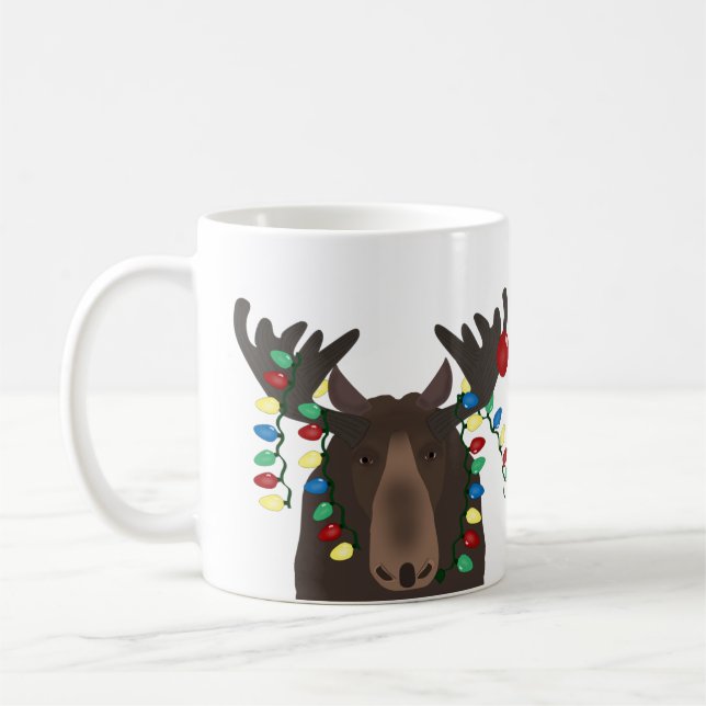 Taza De Café Holiday Moose Mug (Izquierda)