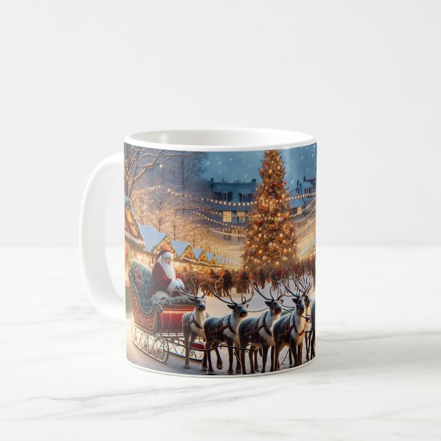 Taza De Café Holiday Santa Coffee Mug (Anverso izquierdo)