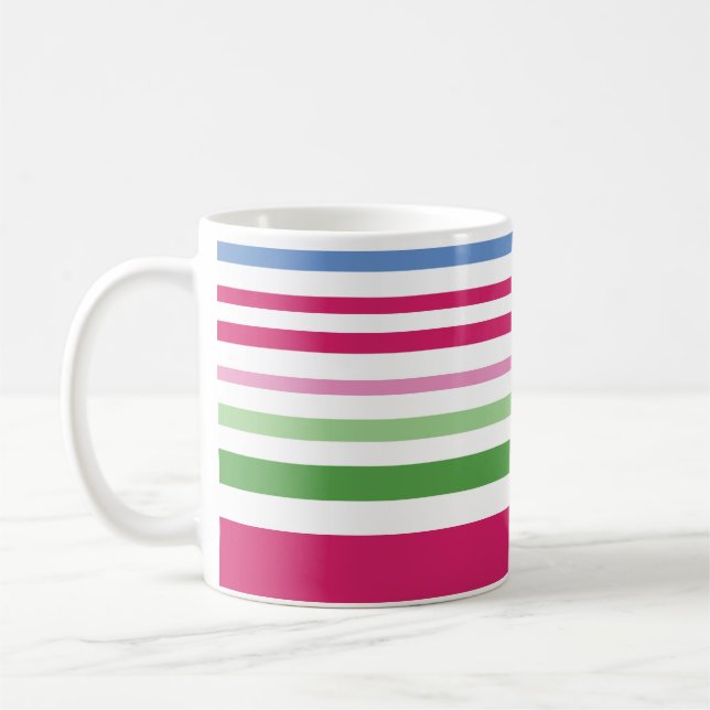 Taza De Café Holiday Stripe 3 Mug (Izquierda)