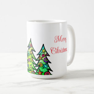 Taza De Café Holiday Trees Coffee Mug