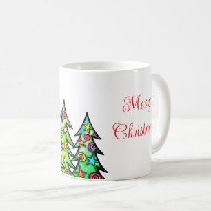 Taza De Café Holiday Trees Coffee Mug