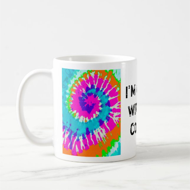 Taza De Café holiES - Estilo de batik de espiral de energía (Izquierda)