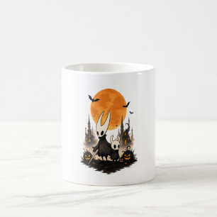 Taza De Café Hollow Knight Halloween Luna Espeluznante Calabaza