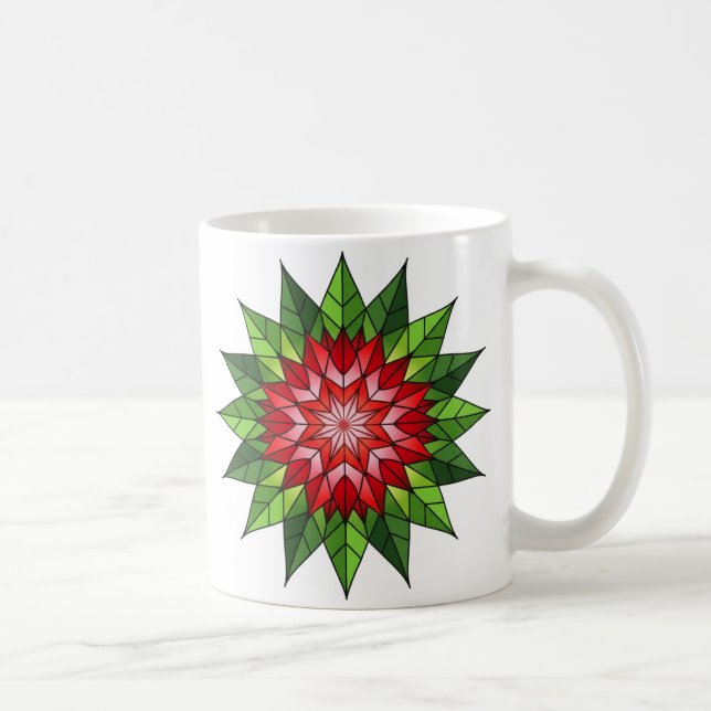 Taza De Café Holly and Berries Mandala  (Derecha)