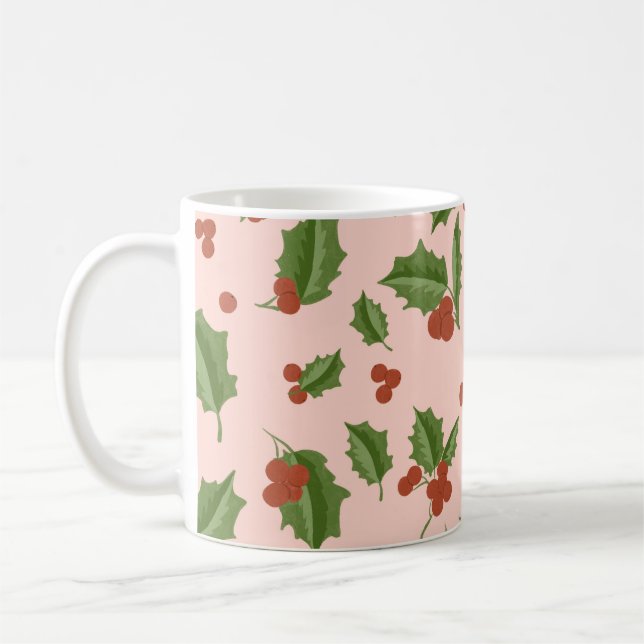 Taza De Café Holly Berry Christmas Mug (Izquierda)