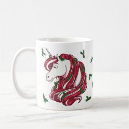 Taza De Café Holly Berry Unicorn