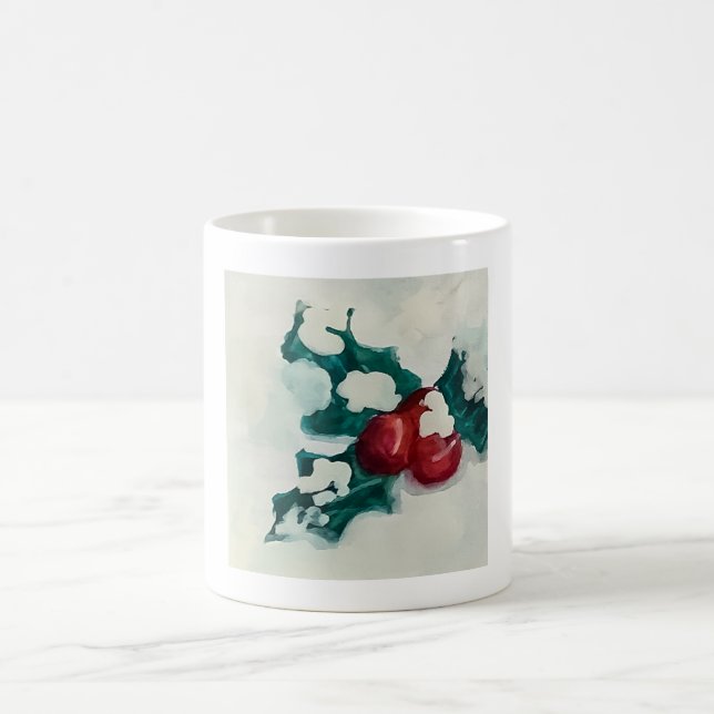 Taza De Café Holly in Snow (Centro)