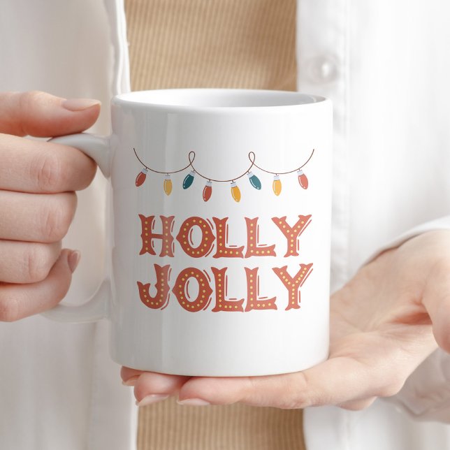 Taza De Café Holly Jolly Coffee Tea Navidades Navidades de invi (Subido por el creador)