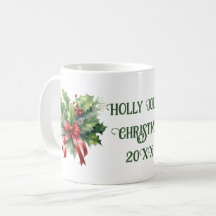 Taza De Café "Holly Jolly Navidades"